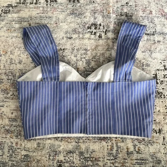 Babaton 1-01 Ida Cotton striped Crop top - Picture 8 of 8